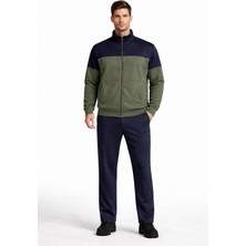 Pantoloncu Ali 3 Iplik Şardonlu Fermuarlı Eşofman Takımı