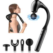 Store Mania 4 Başlıklı Uzun Saplı Ergonomik Profesyonel Sporcu Masaj Tabancası STRMIA-RSTTT34