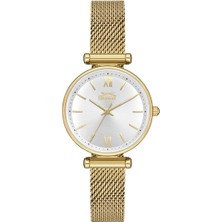 Slazenger Kadın Kol Saati 31 mm – Altın Kordon, Mineral Cam, 3 Atm