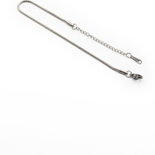 Sose Moda Italyan Model Erkek Çelik Silindir Zincir Bileklik – Gümüş Renk Ince Tasarım