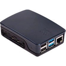 Voltaj Raspberry Pi 4 Lisanslı Muhafaza Kutusu - Siyah
