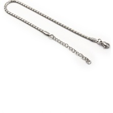 Sose Moda Özel Kesim Erkek Çelik Zincir Bileklik – Gümüş Renk 2 mm Ince ve Modern Tasarım