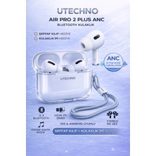 Air Pro 2 Plus Anc Gürültü Engelleyici Bluetooth Kulaklık Ios Android Tüm Telefonlar ile Uyumlu Beyaz Utechno