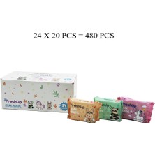 Go İthalat Freshup Mini 24X20PCS = 480 Pcs Cep Islak Mendil Mix (4832)