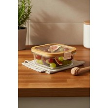 Ünsal Showroom Poira Cam Kapaklı Kilitli Cam Saklama Kabı 800 ml B6487