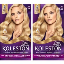 Wella Koleston 9/0 Kit Sarı Saç Boyası 2li