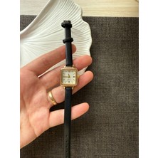 Rubsey Retro Minimal Deri Kordon Vintage Kadın Kol Saati