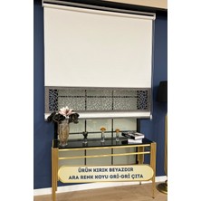 Volper Mekanik LZR130 Yeni Çift Renk Lazer Kesim Stor Beyaz Renk (Gri Çıtalı)