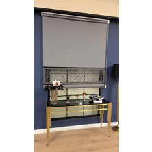 Volper Mekanik LZR130 Yeni Çift Renk Lazer Kesim Stor Antrasit Renk (Siyah Çıtalı)