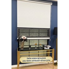 Volper Mekanik LZR130 Yeni Çift Renk Lazer Kesim Stor Beyaz Renk (Siyah Çıtalı)