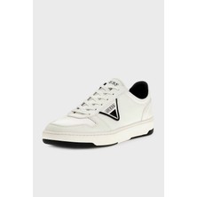 Guess Vincent Logolu Bağcıklı Sneaker Ayakkabı  FMPVINELE12 Erkek Ayakkabı Fmpvın ELE12 Whblk
