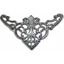 MiraLive Dekoratif Köşe Süsü, Köşelik - Büyük, 31X55MM, Nikel, 100 Adet