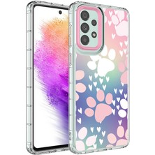 Galaxy A13 4g Kılıf Kamera Korumalı Renkli Desenli Sert Silikon Stsr Korn Kapak-No7