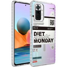 Xiaomi Redmi Note 10 Pro Kılıf Airbag Kenarlı Renkli Desenli Silikon Stsr Elegans Kapak-No5