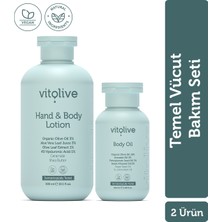 Temel Vücut Bakım Seti - Ikili Bariyer Destekleyici Nemlendirici Vegan (2'li Set)