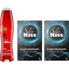 Silky Kiss Her An Paketi 5 - Çilek Kayganlaştırıcı Jel ve 2 Kutu Klasik Prezervatif