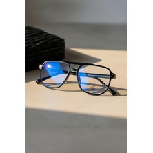 Bappir Mavi Işık Korumalı Unisex Gözlük Optik Uyumlu Blue Block Leopar Çerçeve