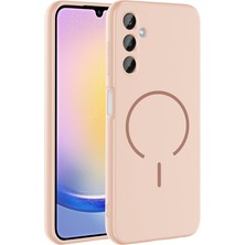 Galaxy A25 Kılıf M-Safe Şarj Özellikli Zore Meta Kapak - Rose Pembe