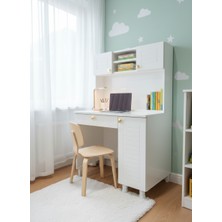 Membran Kapak Mdf Gövde Beyaz Çalışma Masası