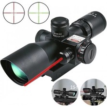 MiraLive Süper Zoomlu – Lazerli – Profesyonel Av Tüfeği Dürbünü 2.5-10X40/E