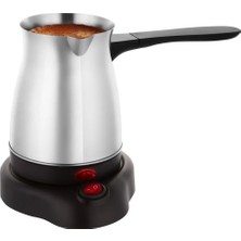 Ayt Crown CRW-7104 600W 6 Fincan Elektrikli Türk Kahve Makinesi Paslanmaz Çelik Inox Cezve AC220V