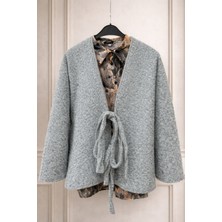 Nsade Kışlık Bağcıklı Standart Beden Kadın Ceket