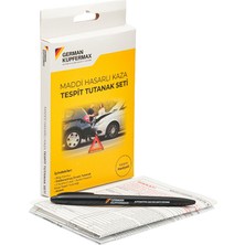 German Kupfermax Kaza Tespit Tutanak Seti: 2 Adet Nüsha, 1 Adet Örnek Nüsha ve Kalem Hediyeli