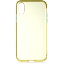 iPhone Xs Max 6.5 Uyumlu Stsr Bistro Kapak-Sarı