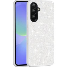 StilStoreTr Galaxy A36 Kılıf Parlak Taşlı Tasarım Stsr Pırlanta Kapak - Beyaz