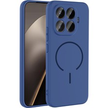 StilStoreTr 15T Pro Kılıf M-Safe Şarj Özellikli Zore Meta Kapak - Lacivert