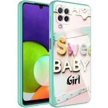 StilStoreTr Galaxy A22 4g Kılıf Kamera Korumalı Desenli Sert Silikon Stsr Epoksi Kapak-No5