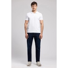 Lee Cooper Rico Yüksek Bel Düz Kesim Düz Paça Mavi Erkek Jean Pantolon