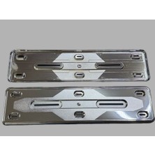 Oto Plakalık Hummer Tipi Abs Plastik Üzerine Krom Kaplama 2 Adet