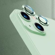 iPhone 13 Mini Uyumlu Stsr Cl-07 Kamera Lens Koruyucu-Açık Yeşil