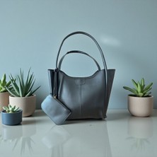 Gözde Mağazacılık Büyük Boy Cüzdan Detaylı Kadın Omuz Çantası