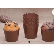 Partyy Bag Kahverengi Cupcake Kalıbı & Kek Kapsülü & 25'li Kek Kapsülü