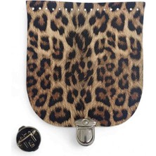 Leopar Desenli Çanta Kapağı