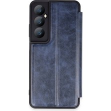 Storozal Newface Realme C65 Kılıf Flip Cover - Lacivert