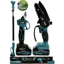 Power Black 3 Lü Set Tek Lazer Kesim Kutuda 2 Pala 2 Zincir 2 Batarya 18 V