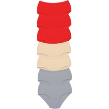 Çamaşır Kenti 7 Adet Tutku Kadın Yüksek Bel Bato Kalın Lastik Külot S17