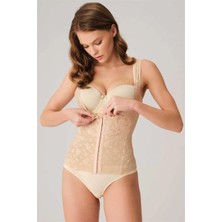 Çamaşır Kenti Toparlayıcı Bel Inceltici Dikişli Büyük Beden Kancalı Geniş Askı Sıkı Yelek Korse