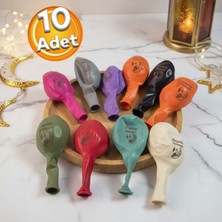 Pandoli Hoş Geldin Ramazan Yazılı Ramazan Temalı Latex Balon 10 Adet