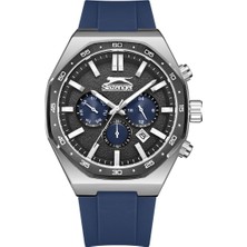 Slazenger Erkek Kol Saati Lacivert Kordon Siyah Kadran 5 Atm Mineral Cam