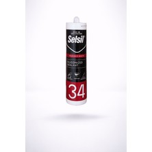 Selsil Silikonize Mastik 34 Beyaz 450 Gr - Akrilik İç Mekan Dolgu