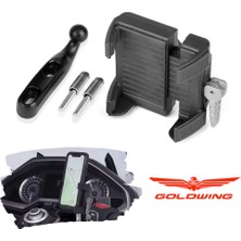 Knmaster GPH100 Honda Goldwing GL1800 (2018-2024) Uyumlu 360° Döner Motosiklet Telefon Tutucu