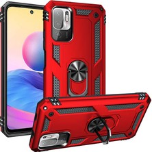 Xiaomi Redmi Note 10 5g Kılıf Stsr Vega Kapak-Kırmızı