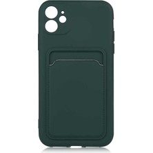 StilStoreTr iPhone 12 Kılıf ​​stsr Ofix Kapak-Koyu Yeşil