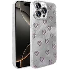 iPhone 16 Pro Kılıf Kamera Korumalı Figürlü Stsr Ponti Silikon Kapak - Beyaz