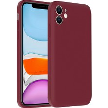 StilStoreTr iPhone 11 Kılıf Kamera Korumalı Kartlık Hazneli Stsr Vitra Kapak - Mürdüm