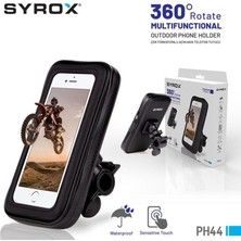 Syrox PH44 Motosiklet Telefon Tutucu + Kılıf Koruma
